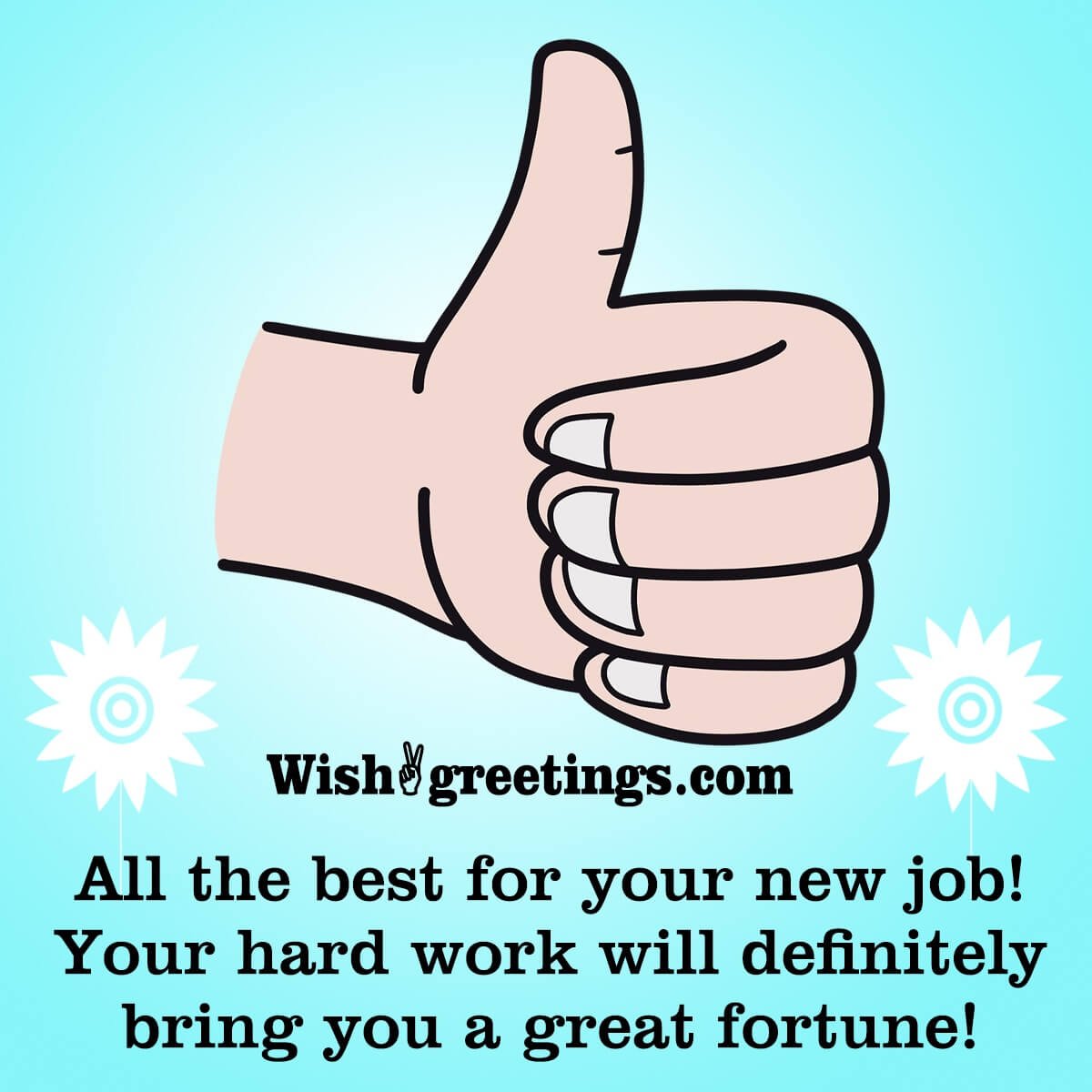 Wishing you all the best for your new job