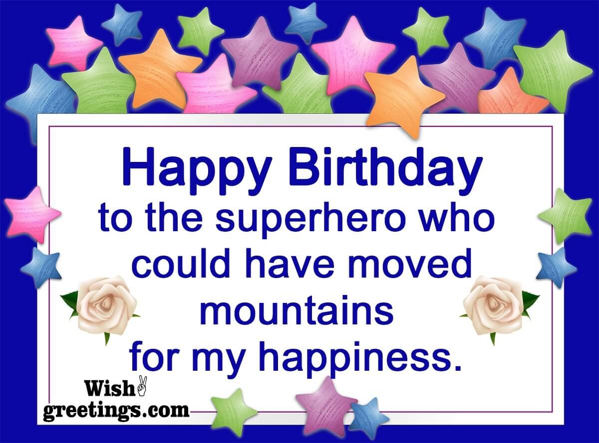 Happy Birthday To The Superhero