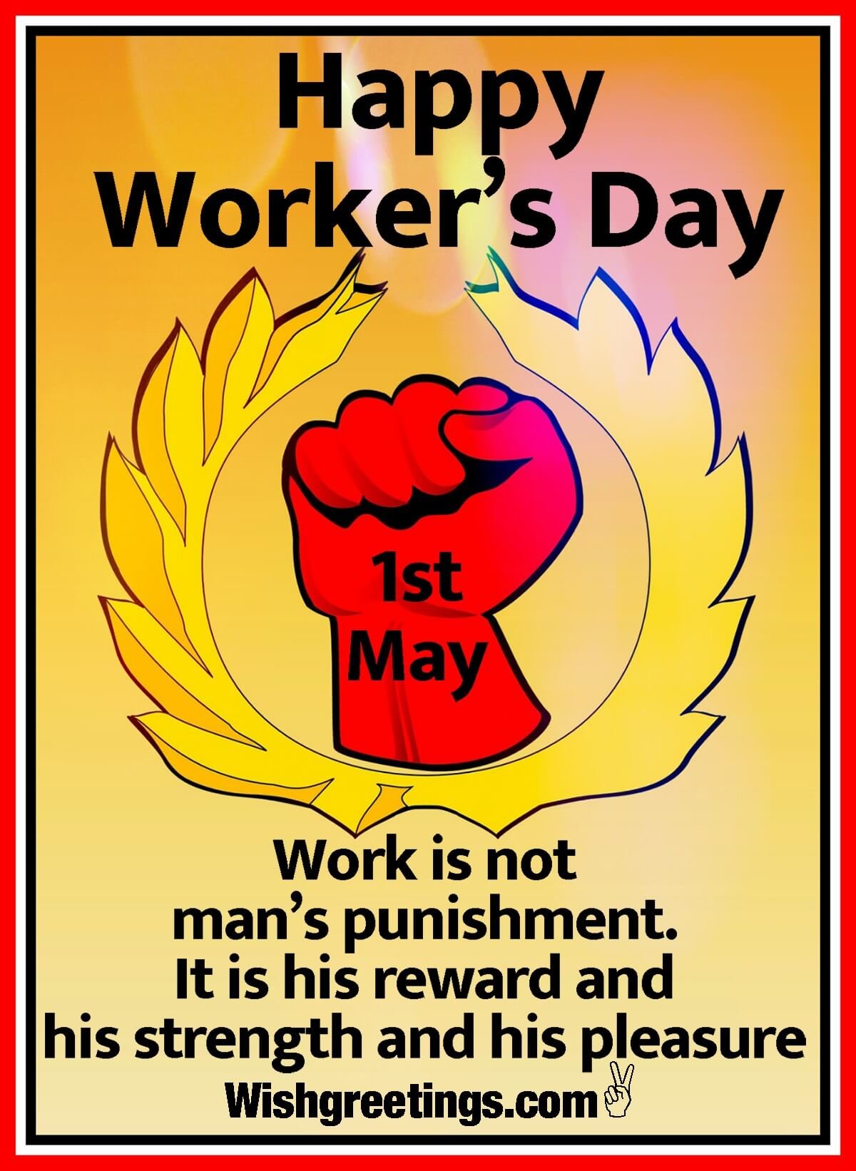 Happy Worker’s Day Greeting Card