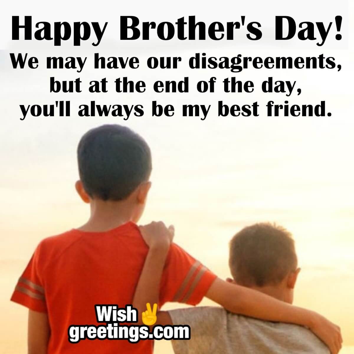 Happy Brothers Day Quote