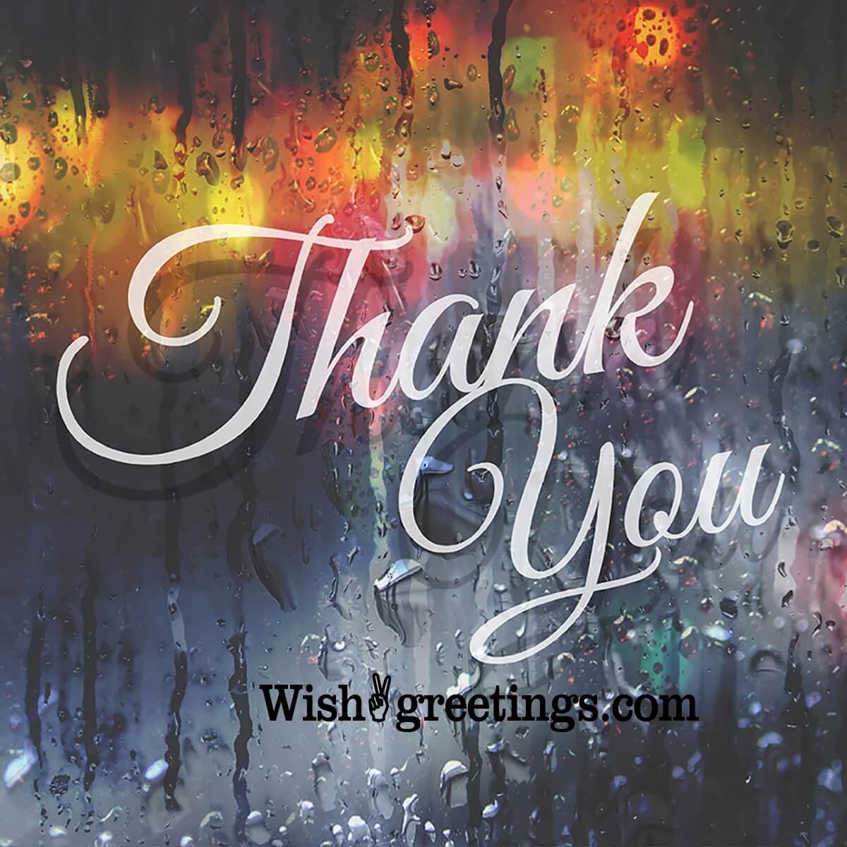 Rainy Thank You Image