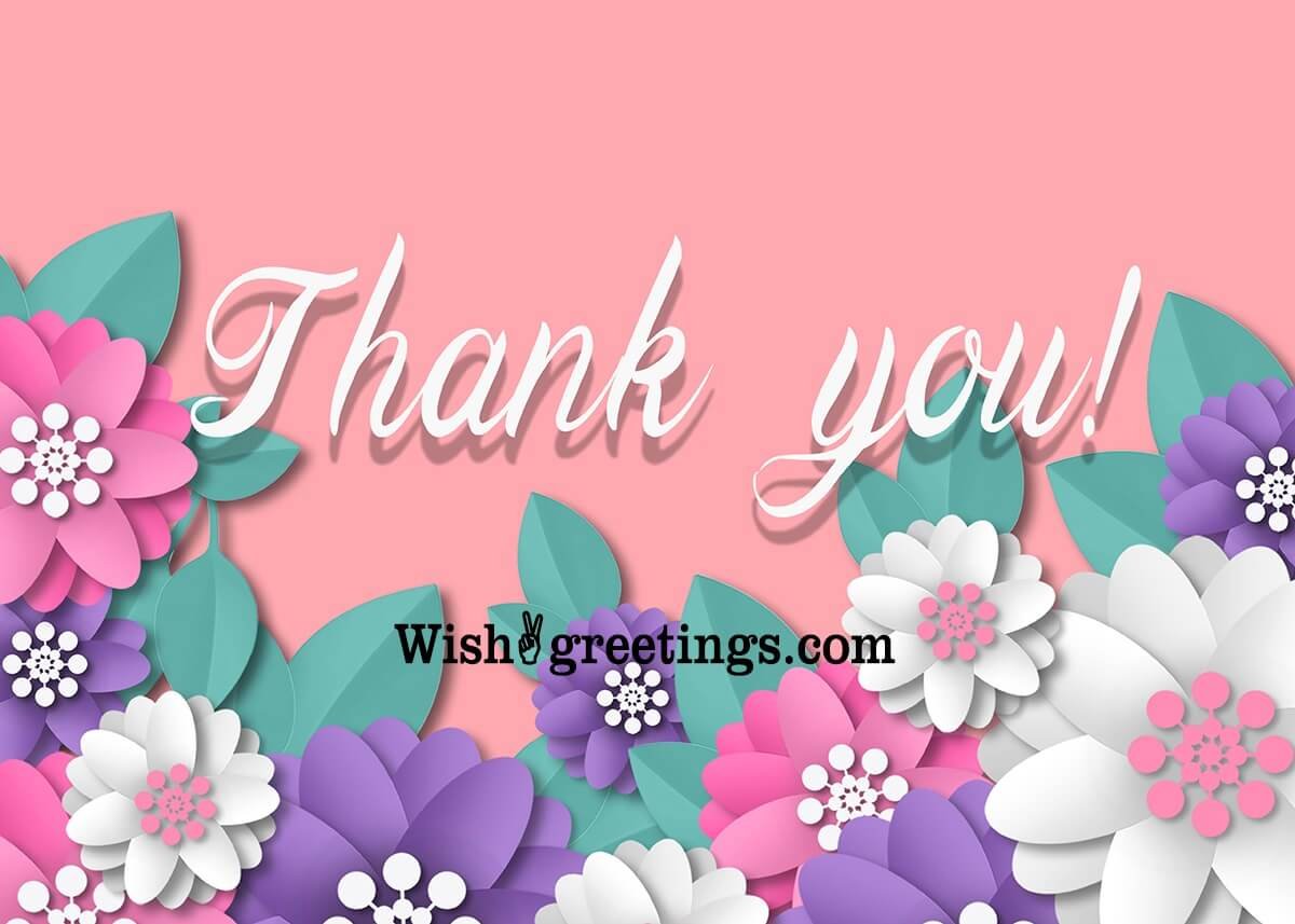 Thank You Flowers Background
