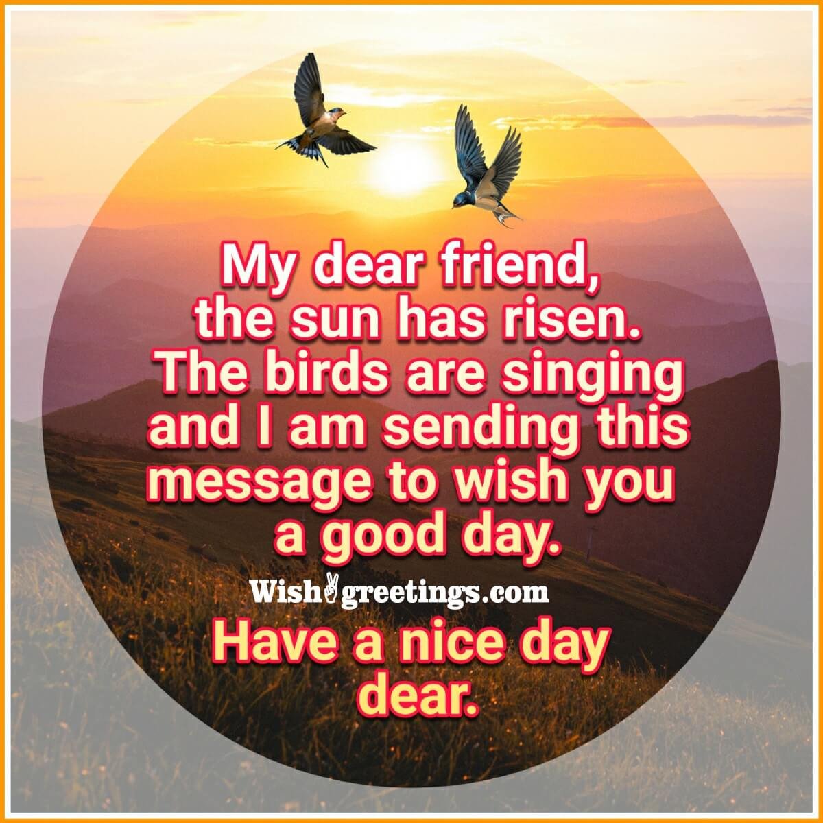 A Good Day Wish For Friend