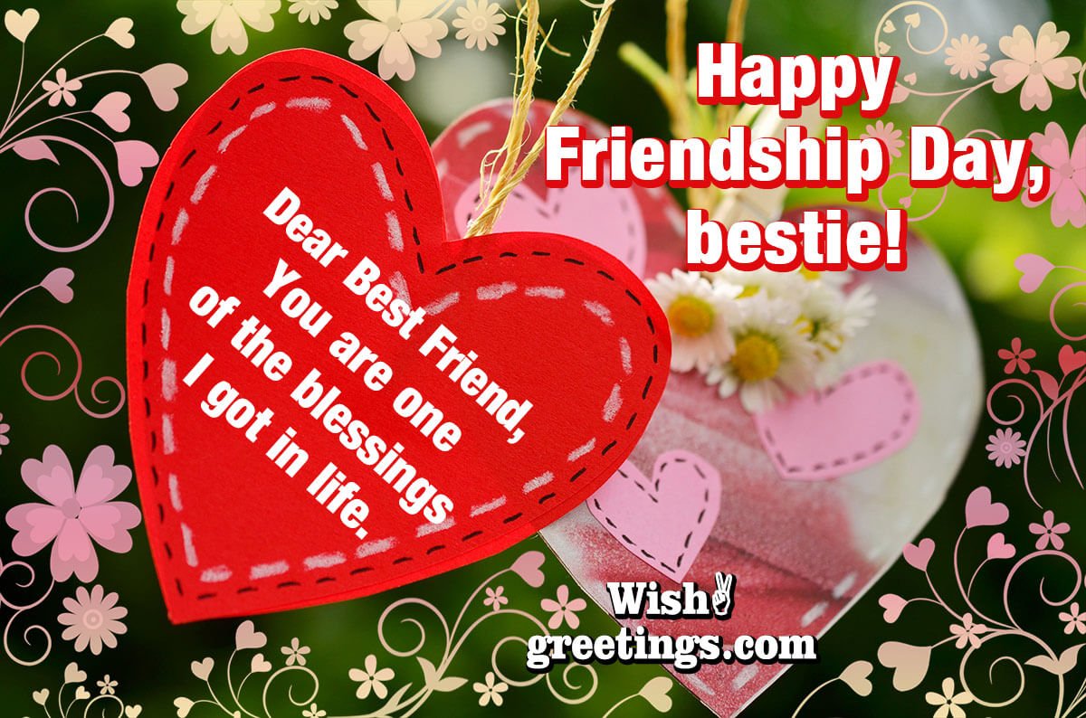 Happy Friendship Day Bestie