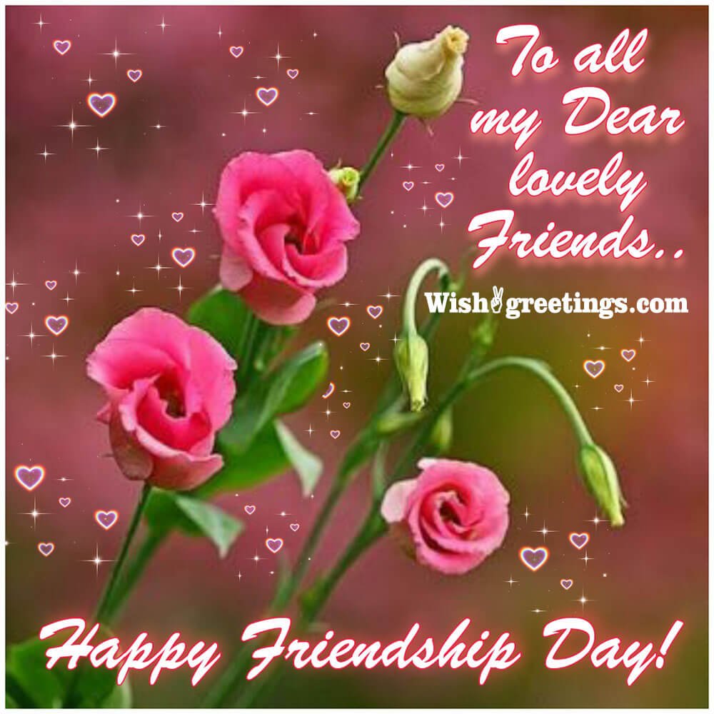 To All Dear Friends, Happy Friendship Day Image