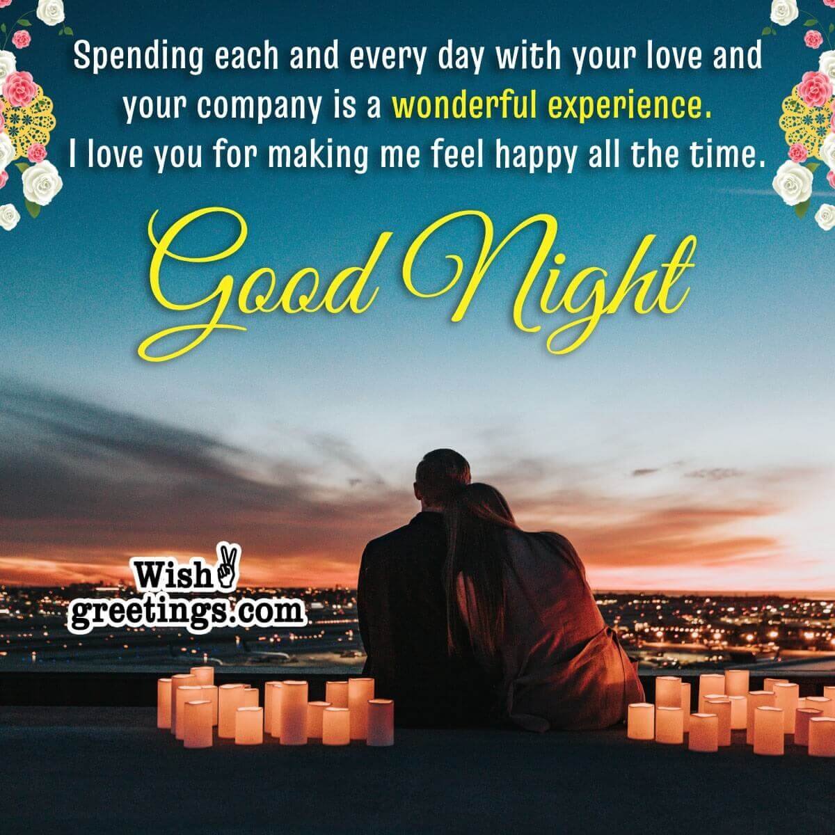 Beautiful Good Night Message Photo