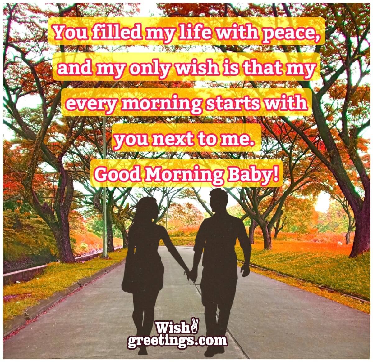 Good Morning Baby, Wish Photo