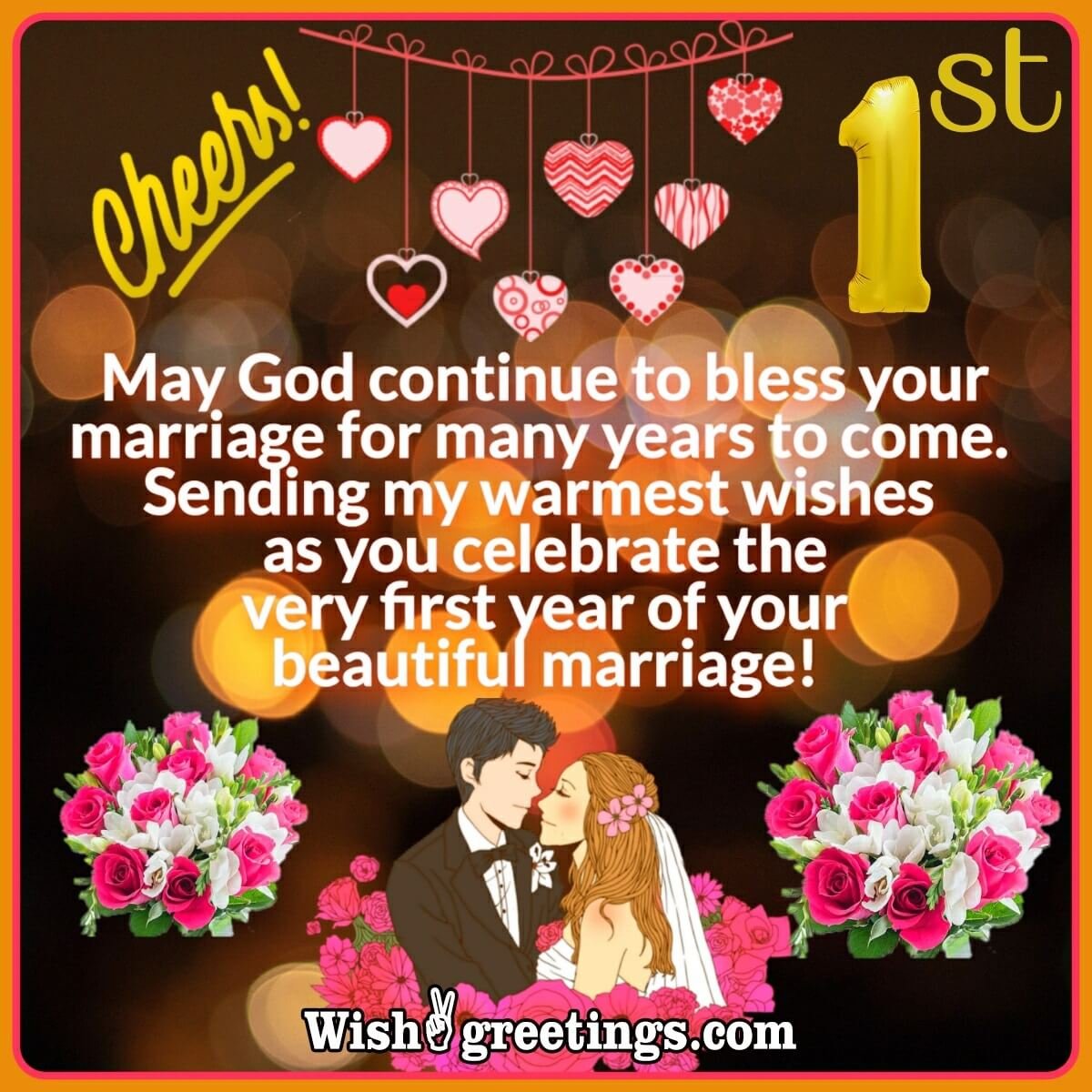 1st Year Of Beautiful Marriage, Wish Image