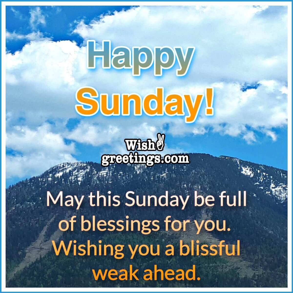 Happy Sunday Wish Image