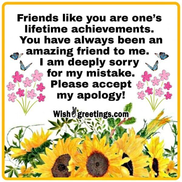 Apology Messages for Friend - Wish Greetings