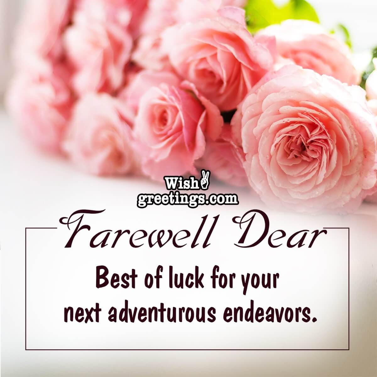 Farewell Messages Wish Greetings