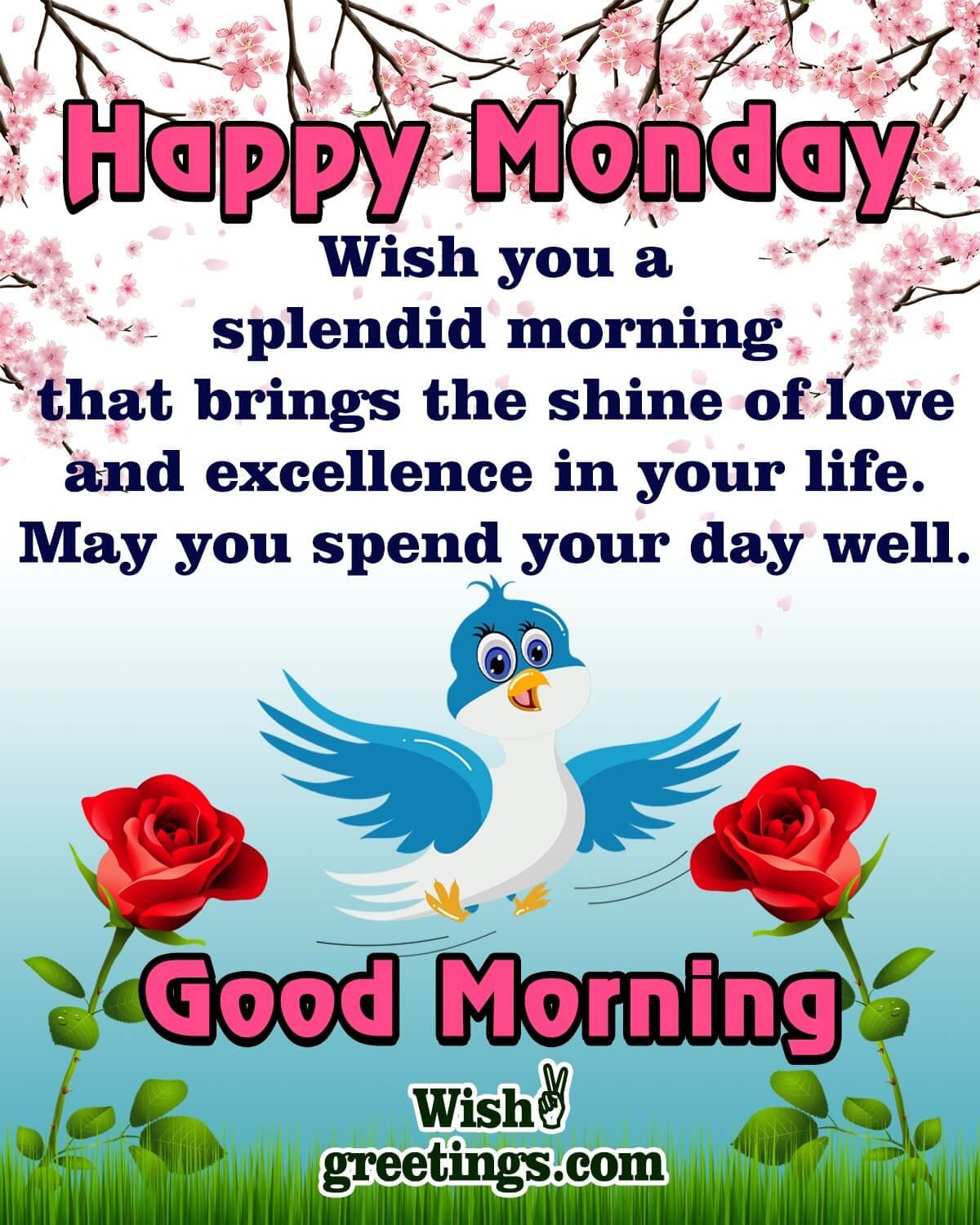 Happy Monday Morning Greetings - Wish Greetings