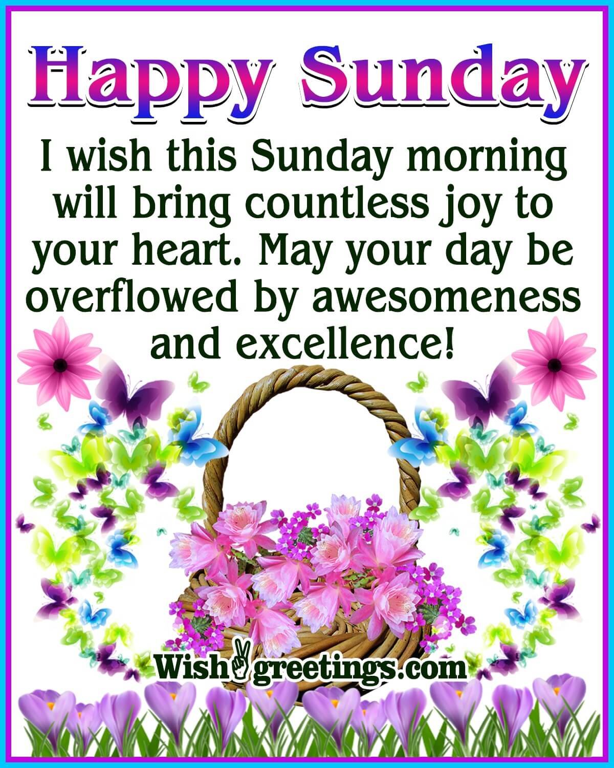 Happy Sunday Morning Greetings - Wish Greetings