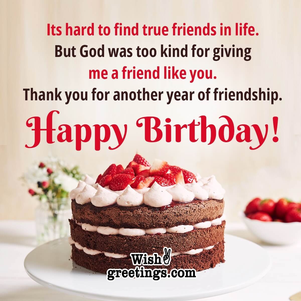 birthday quotes for best friend with cake