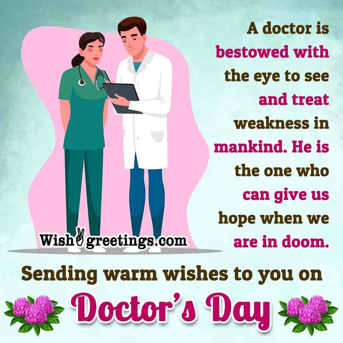 Happy Doctor’s Day Best Wish Photo