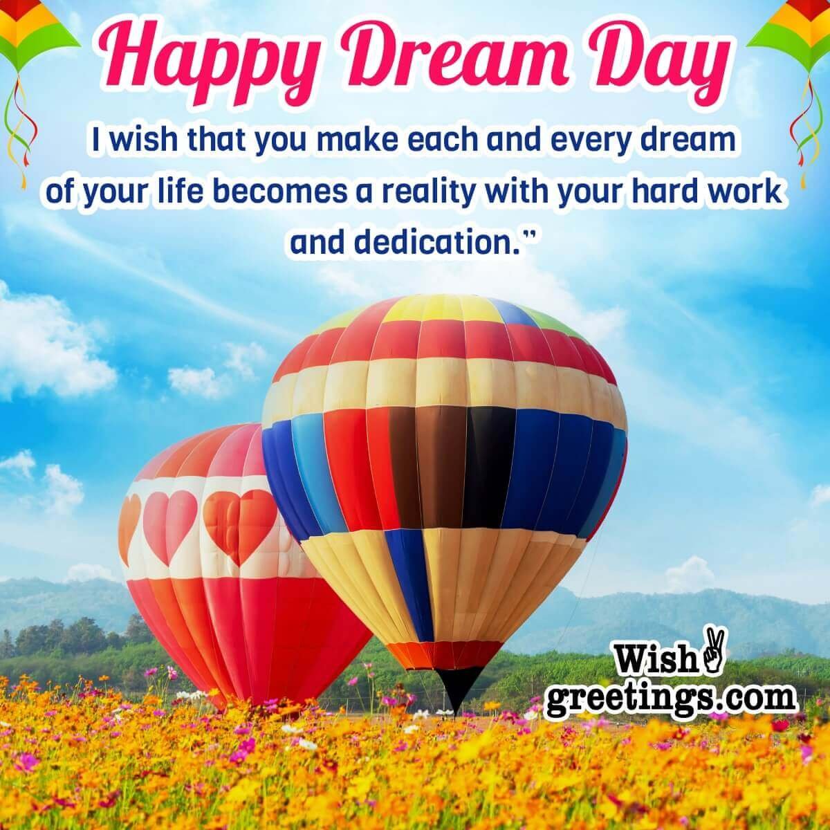 Happy Dream Day Wishes Messages