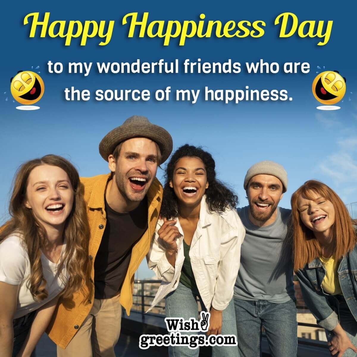 Happy Happiness Day Message Pic For Friends