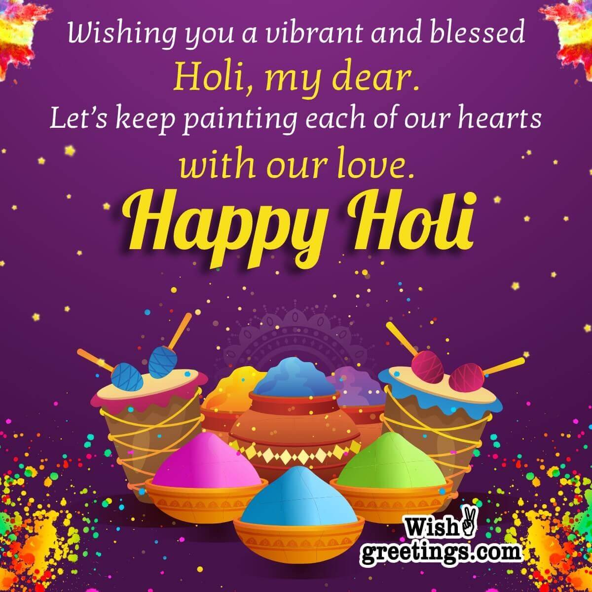 Happy Holi Greeting Photo