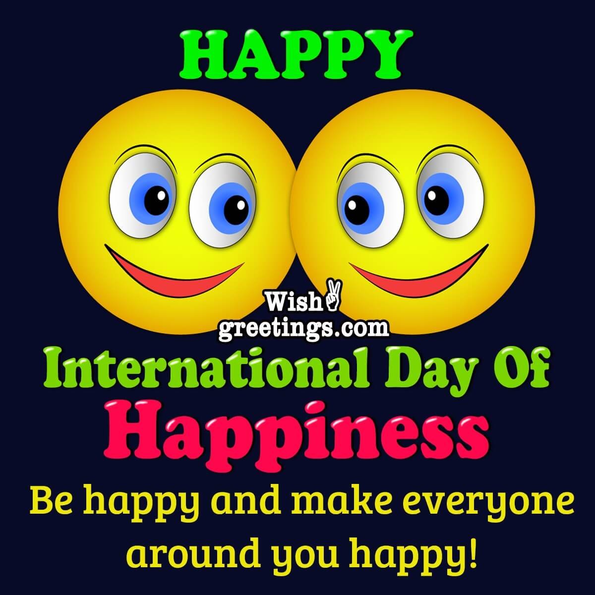 Happy International Day Of Happiness Message