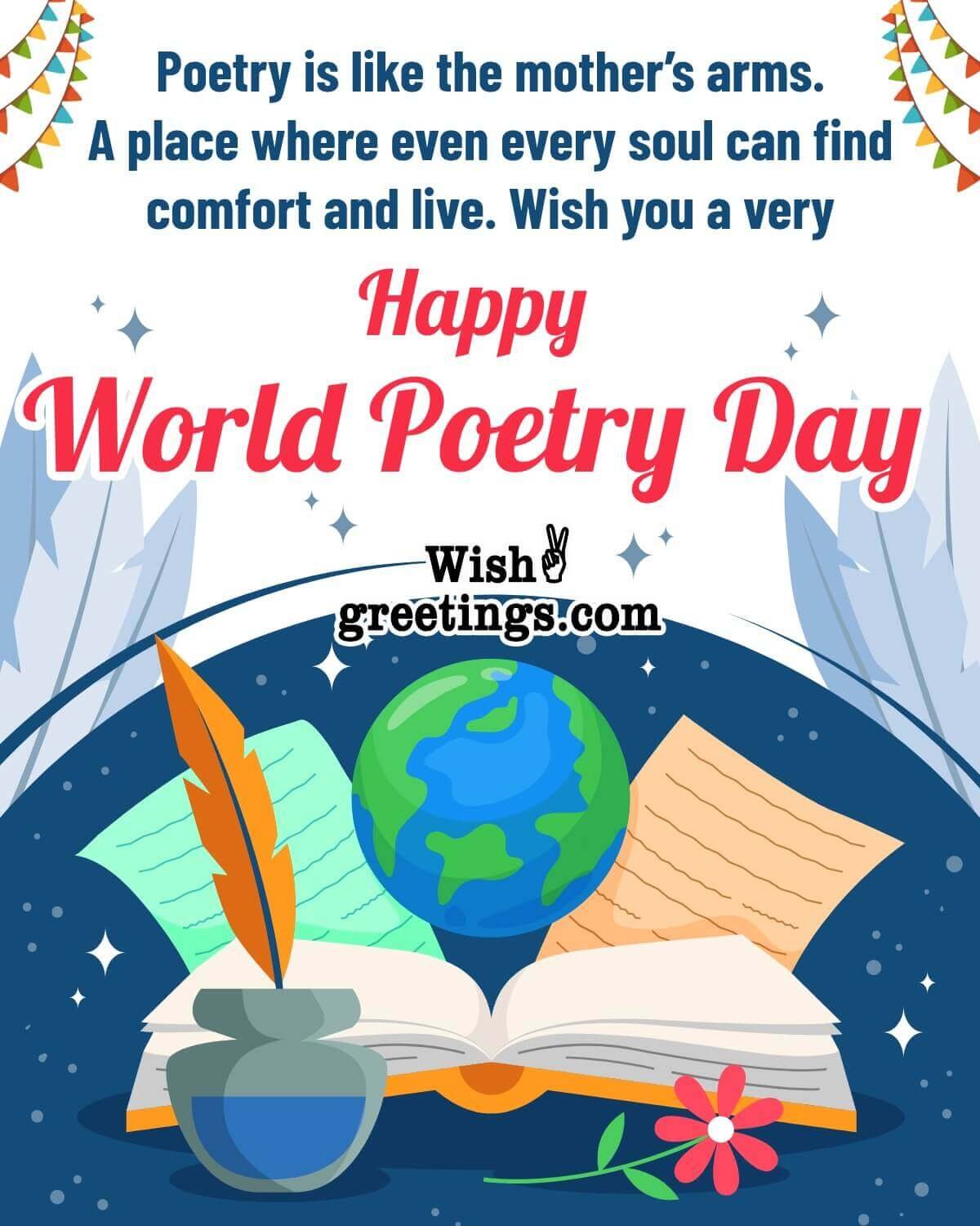 Happy World Poetry Day Quote Pic