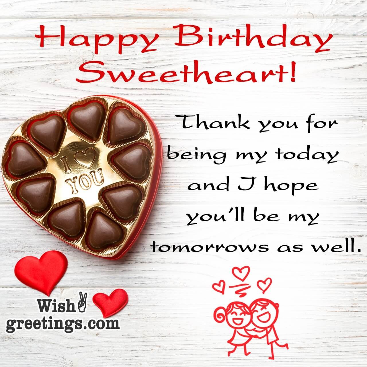 birthday wishes for sweetheart