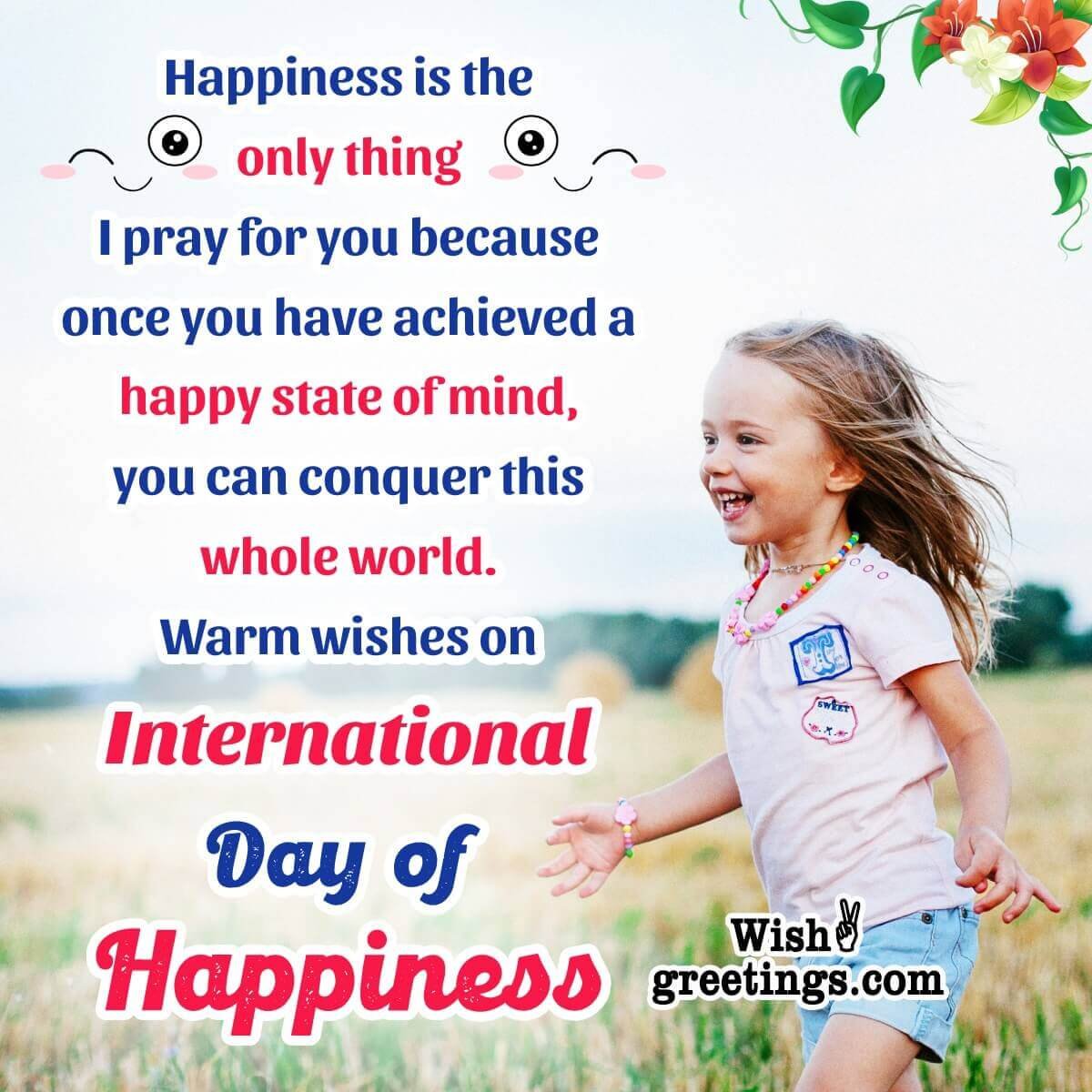 International Day Of Happiness Wish Photo
