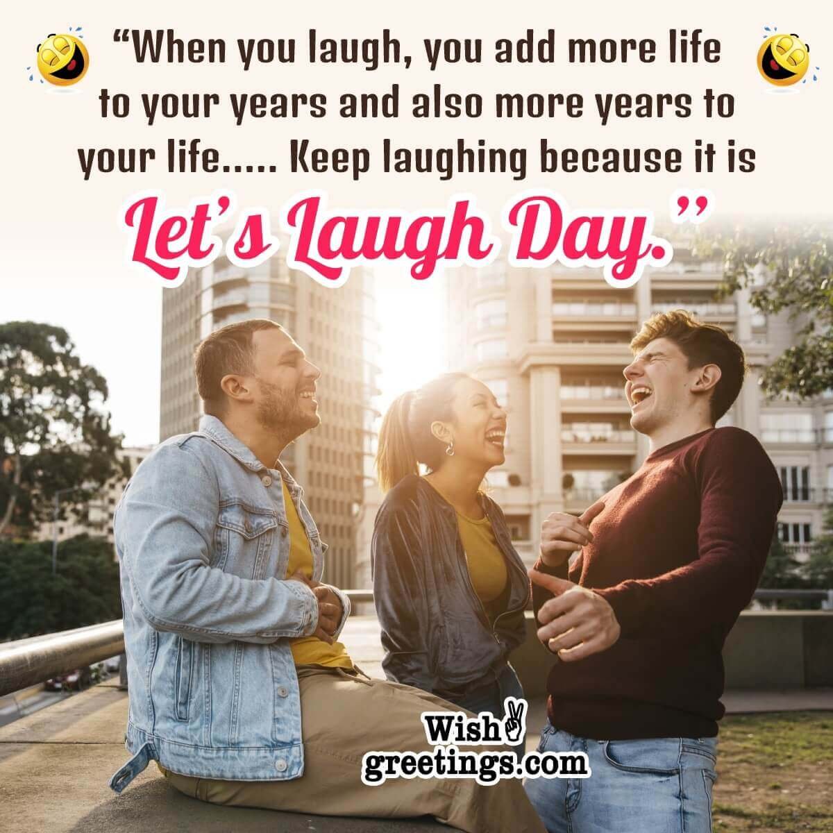 Let’s Laugh Day Message Picture