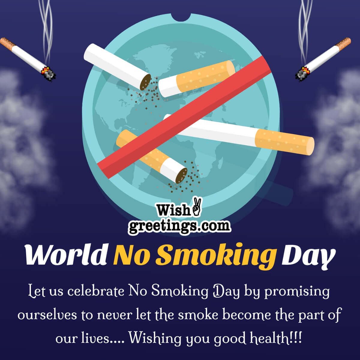 Wonderful Message Pic On World No Smoking Day