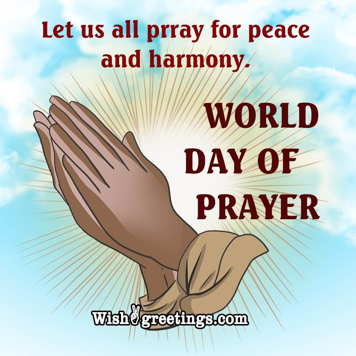 World Day of Prayer Messages Wish Greetings