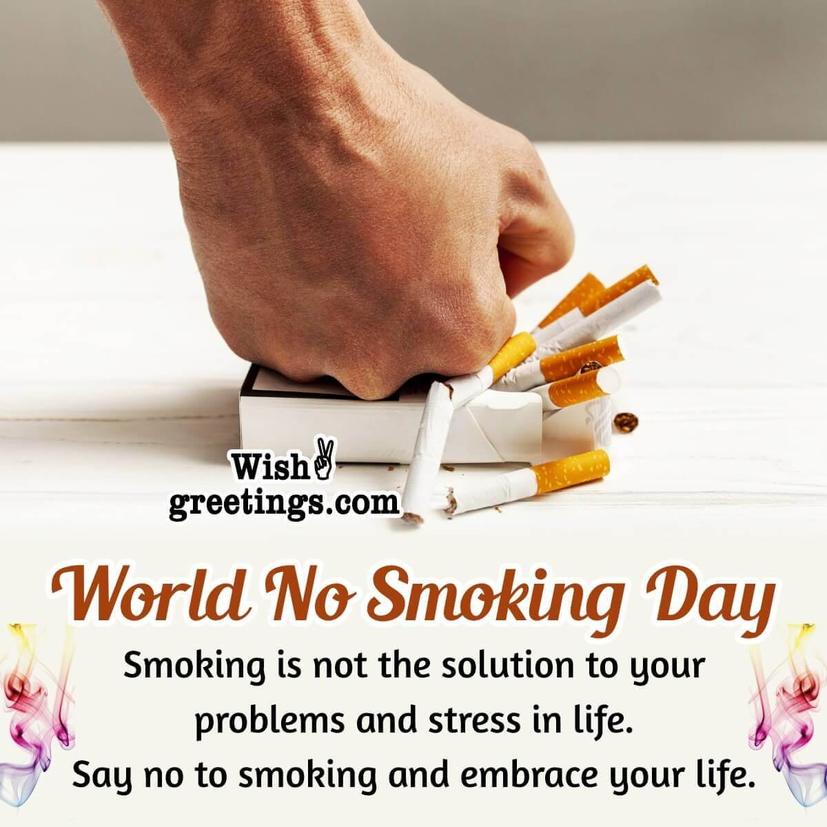 World No Smoking Day Messages