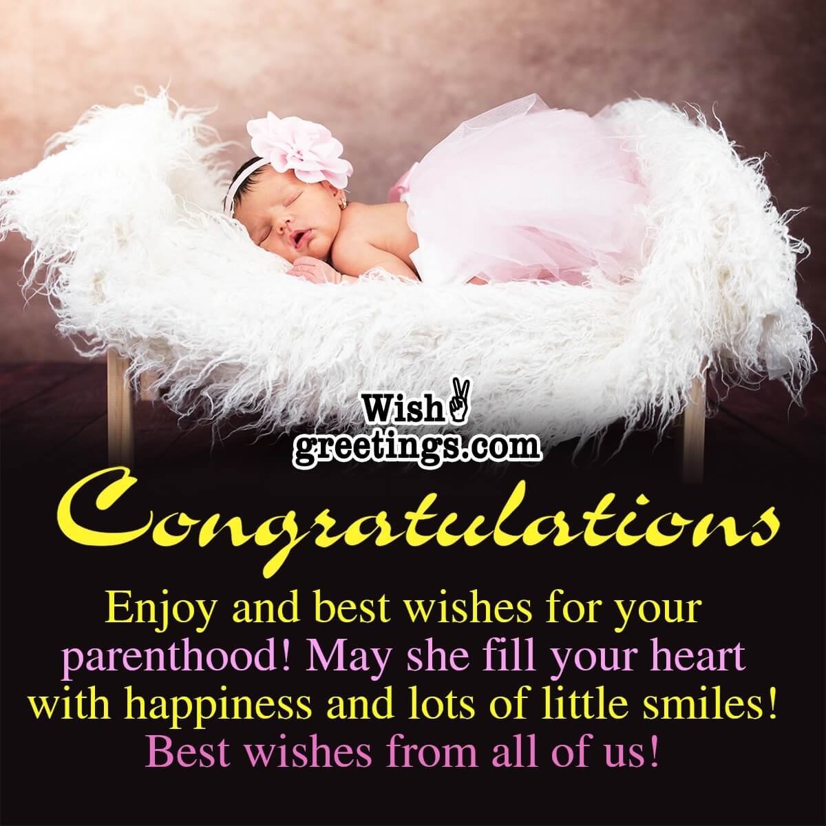 Congratulations Message For Baby Girl