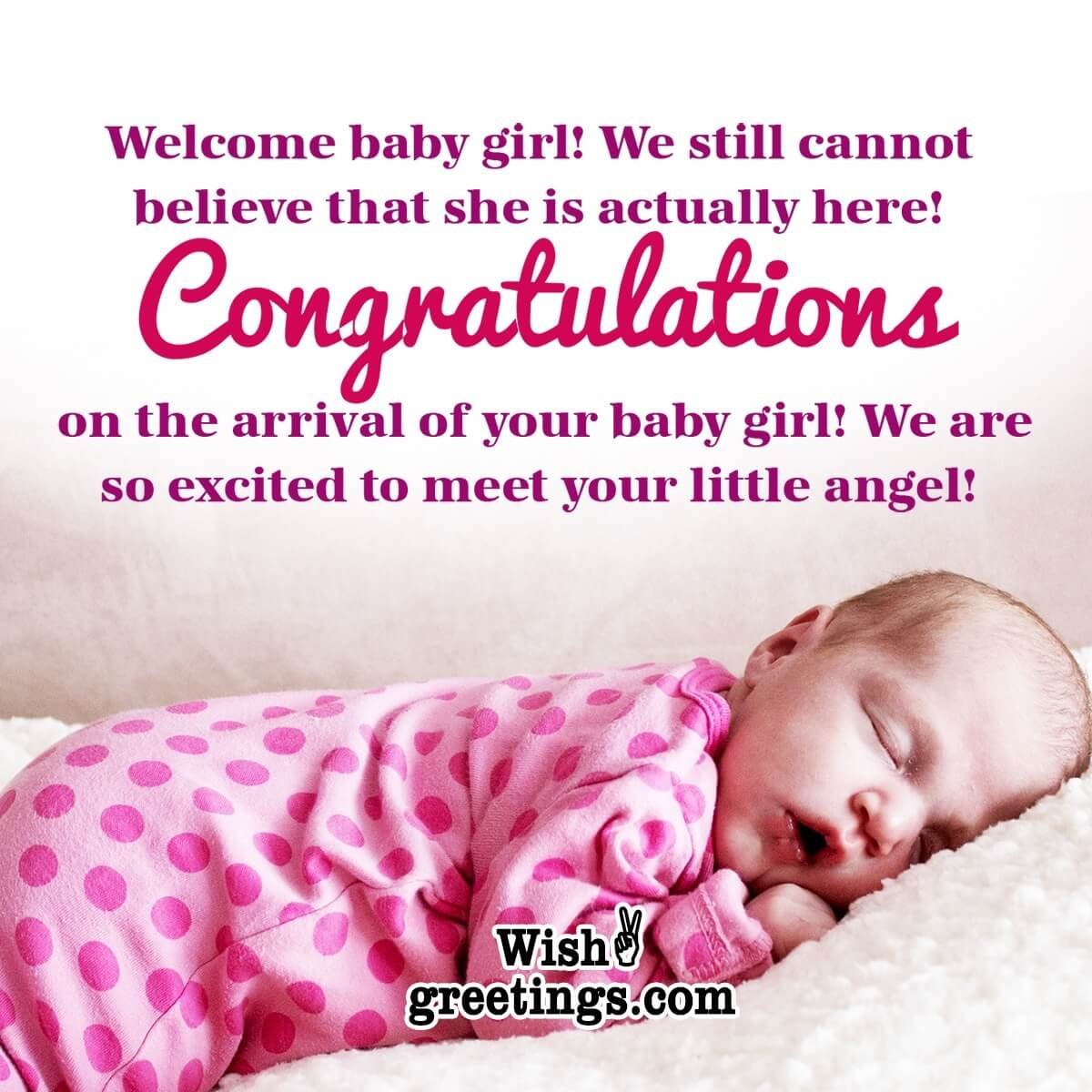 Congratulations Messages for Baby Girl