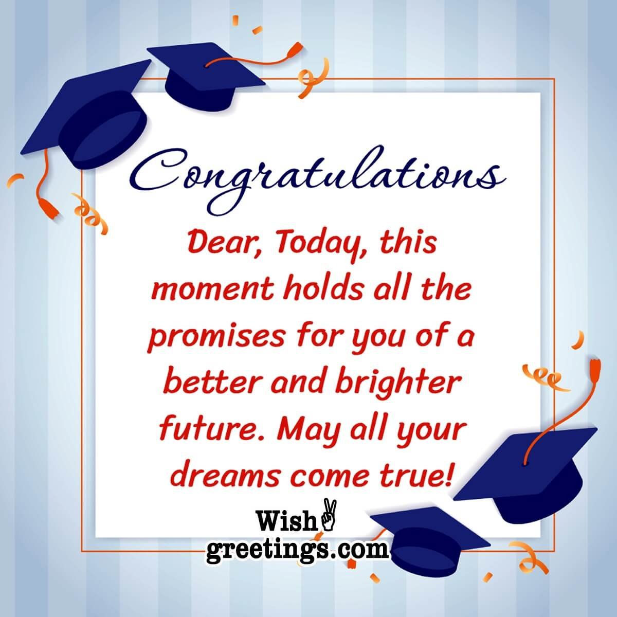 Graduation Congratulation Messages