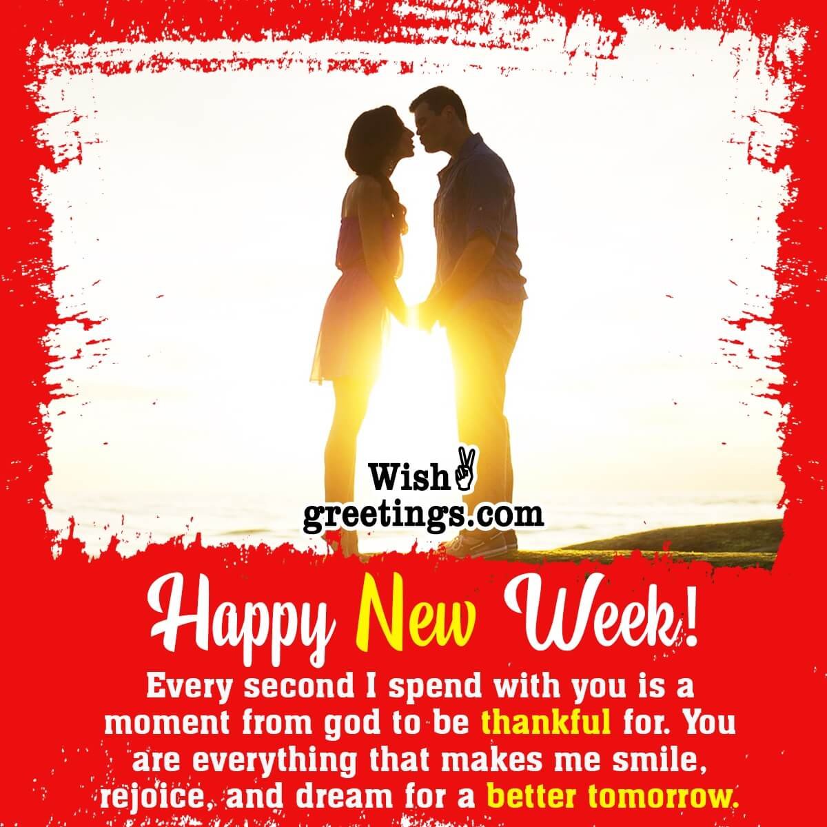 Happy New Week Wish For Lover
