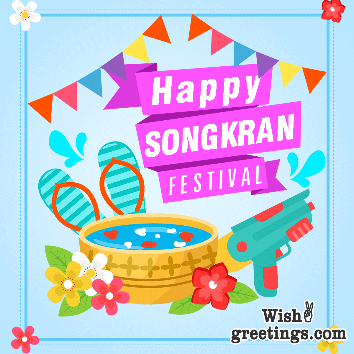 Happy Songkran Festival Gif Image