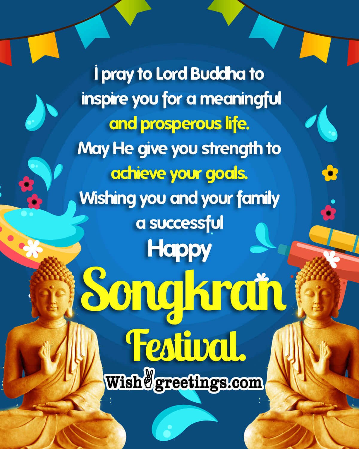 Happy Songkran Festival Status Photo
