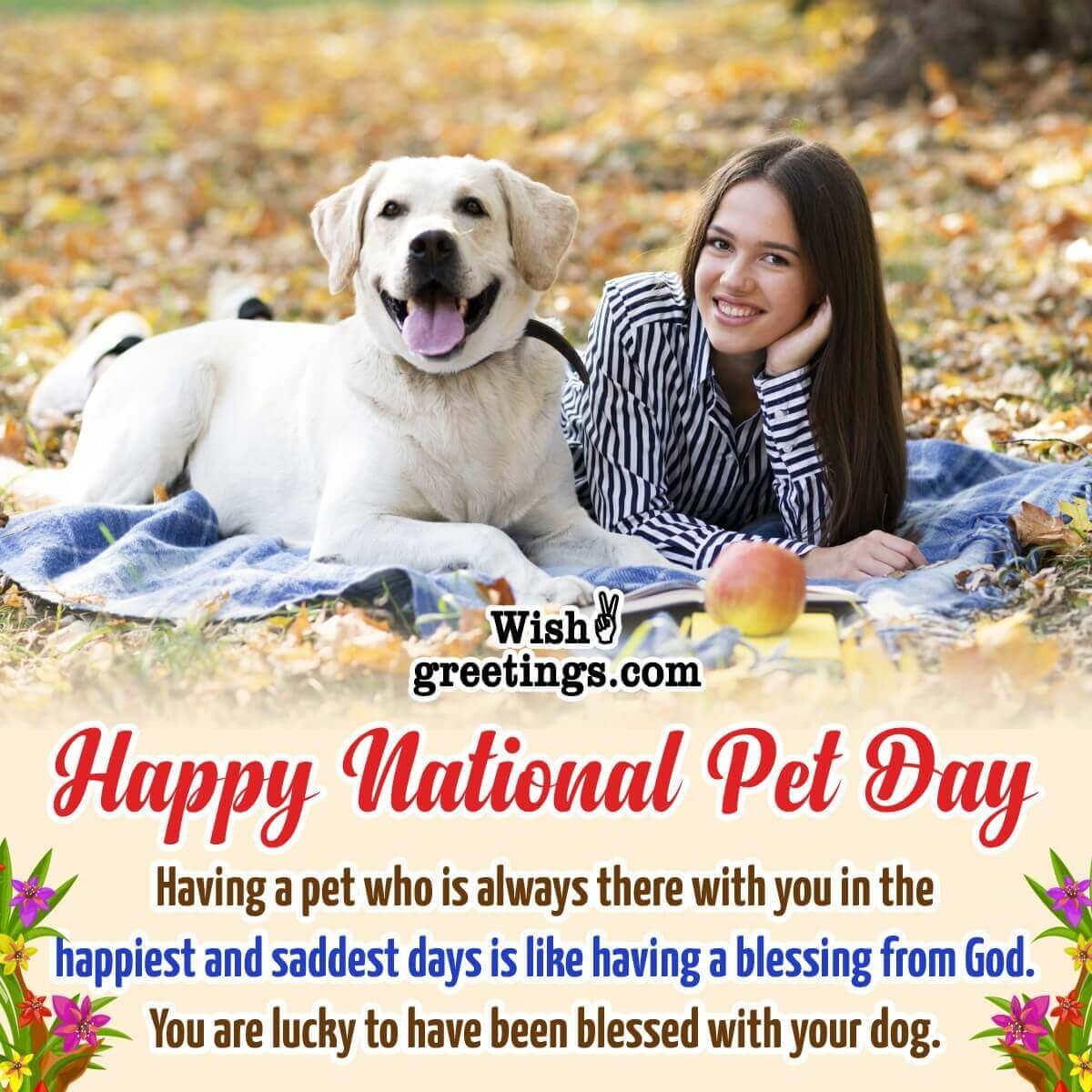 National Pet Day Messages and Wishes
