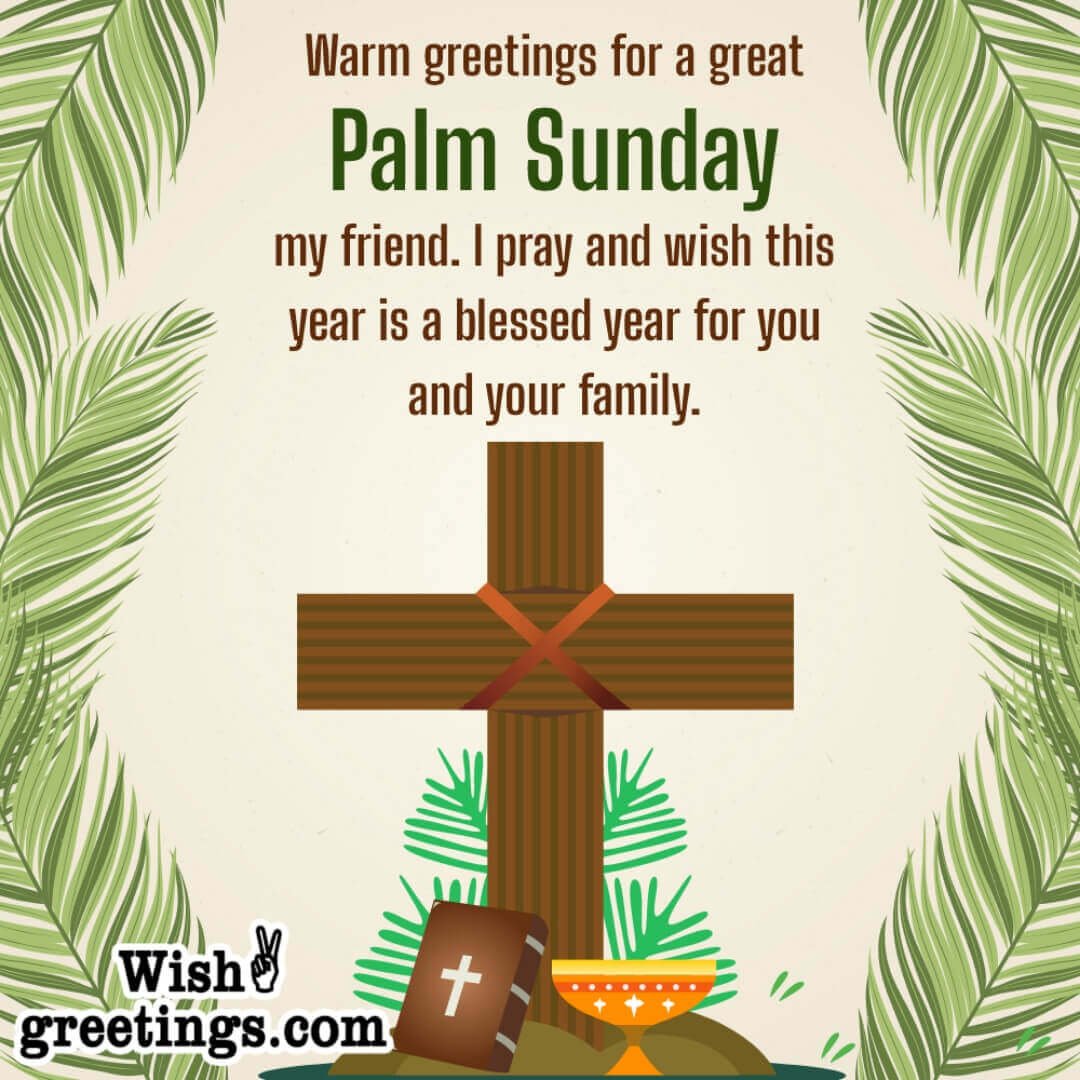 Palm Sunday Greeting Image