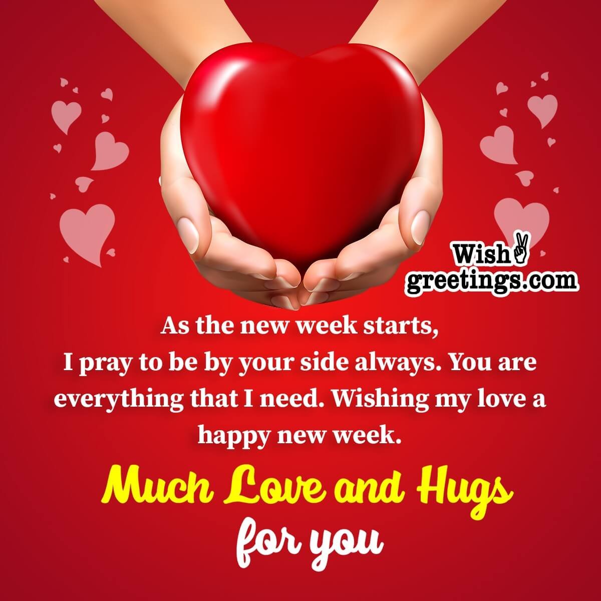 Romantic New Week Wish For Lover