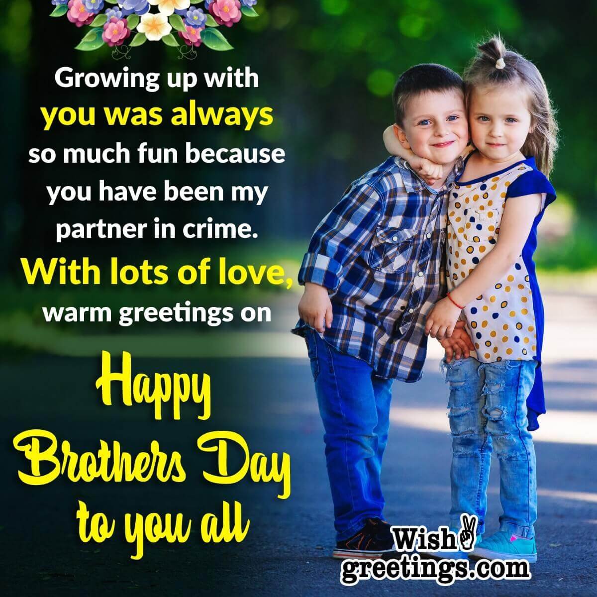 Brother's Day Wishes Messages - Wish Greetings