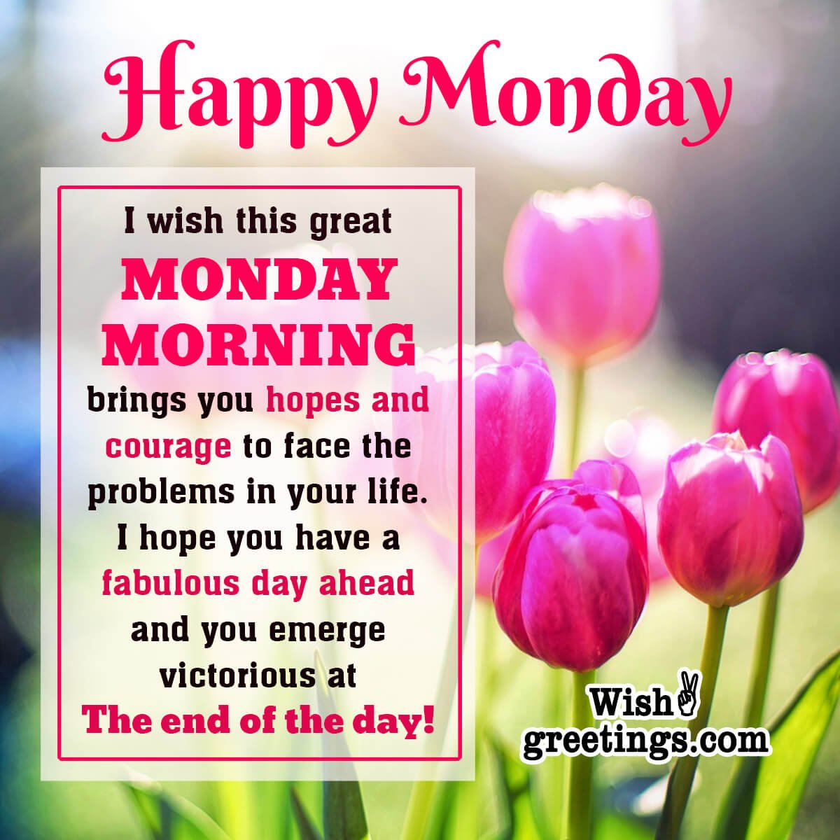 Monday Morning Wishes - Wish Greetings