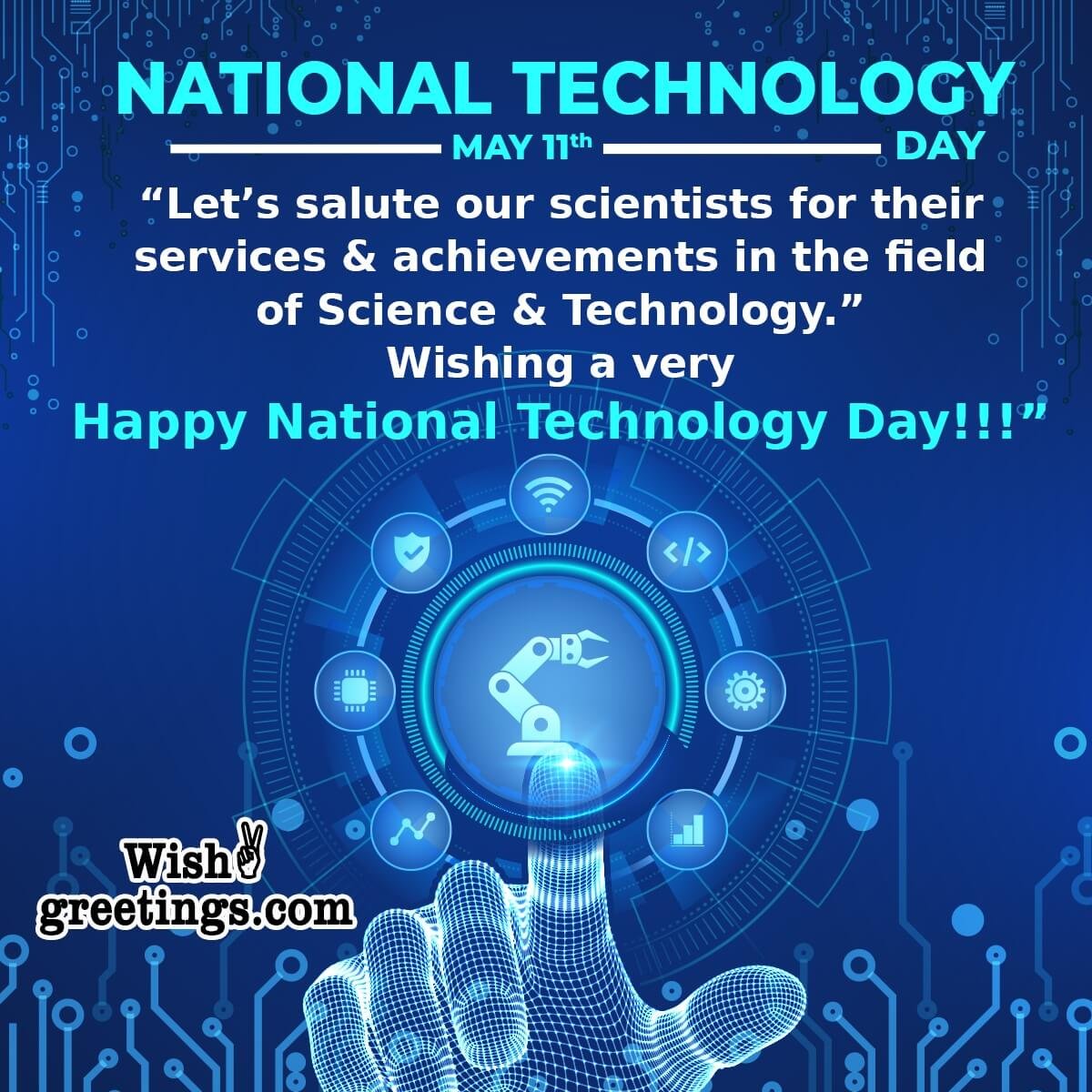Happy National Technology Day Status