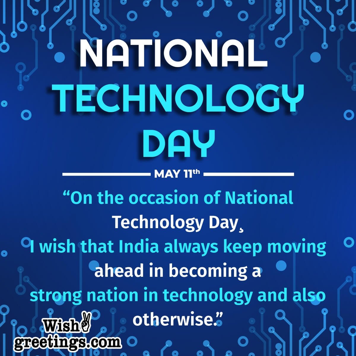 National Technology Day Wish