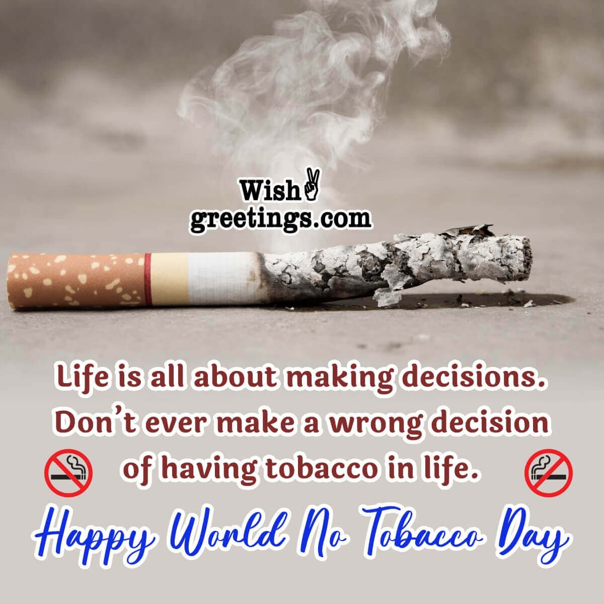 World No Tobacco Day Slogans, Quotes Images