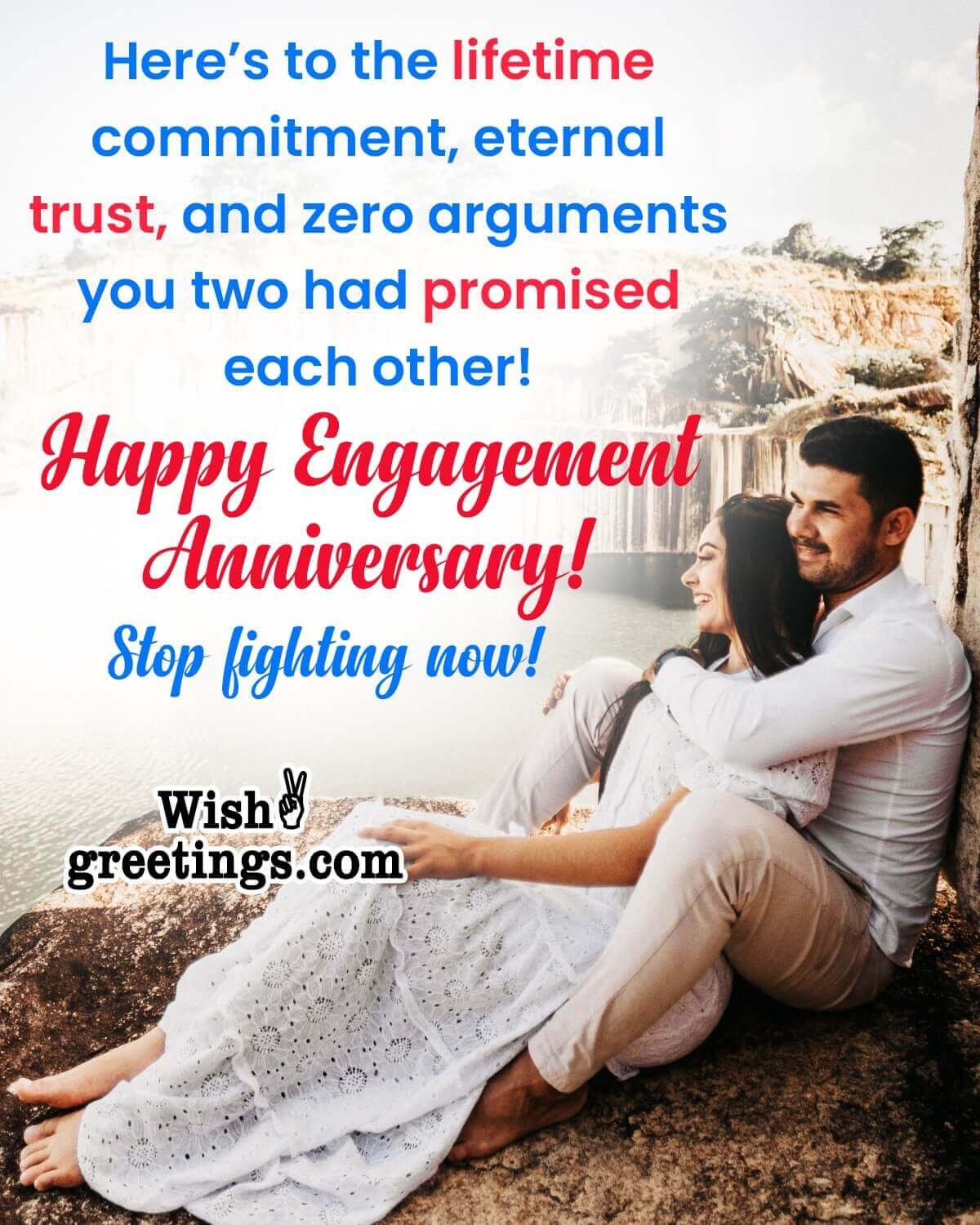 Engagement Anniversary Wishes - Wish Greetings