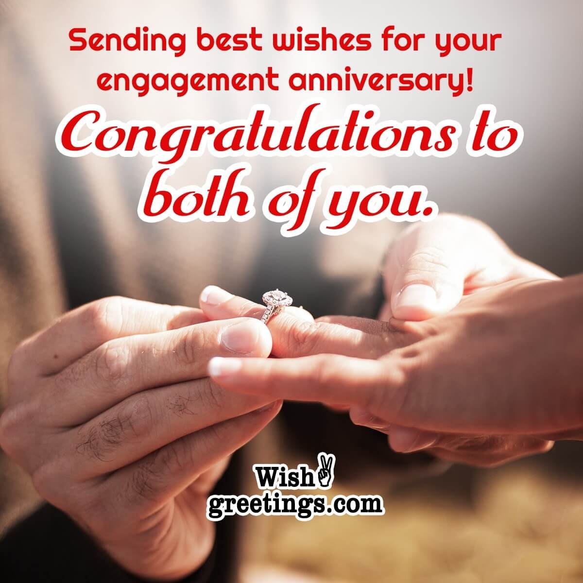 Engagement Anniversary Wishes - Wish Greetings