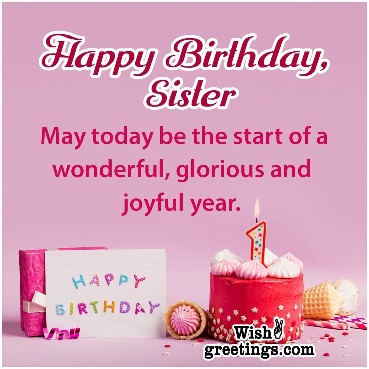 Birthday Wishes for Sister - Wish Greetings
