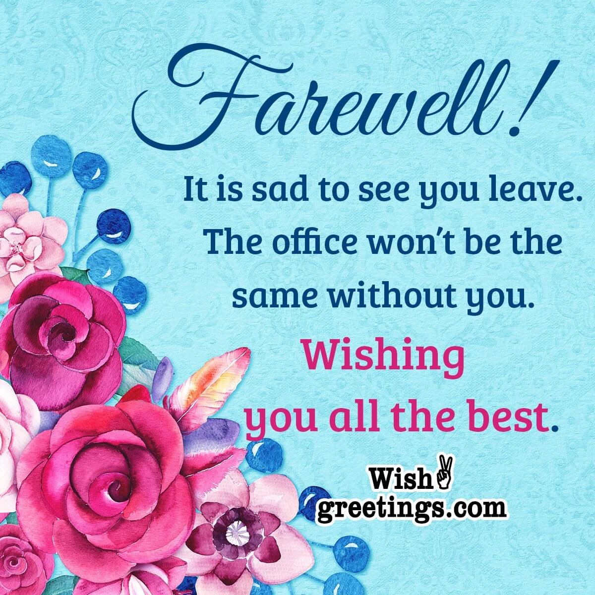 Farewell Messages Wishes And Quotes Wishesmsg Farewell Wishes | Hot Sex ...