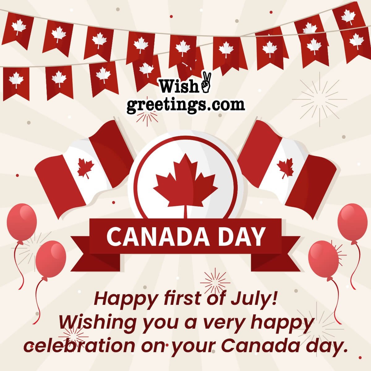 Happy 1st Of July Canada Day