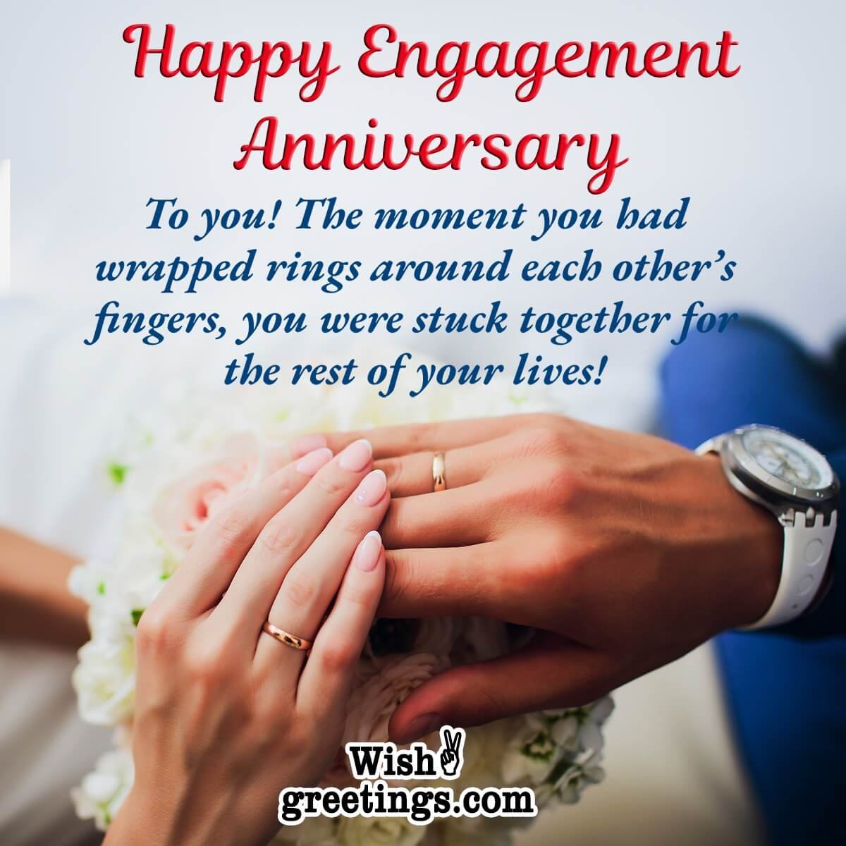 Engagement Anniversary Wishes - Wish Greetings